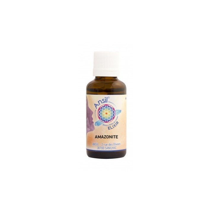 Flacon Amazonite - Élixir de Cristal - 30 ml - Ansil