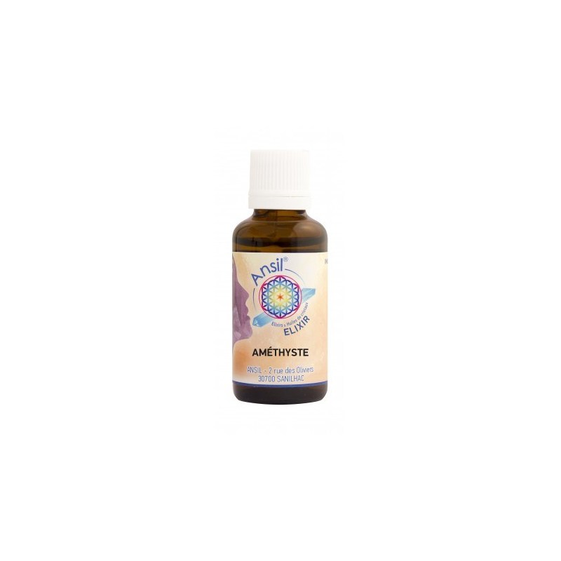 Flacon Améthyste - Élixir de Cristal - 30 ml - Ansil