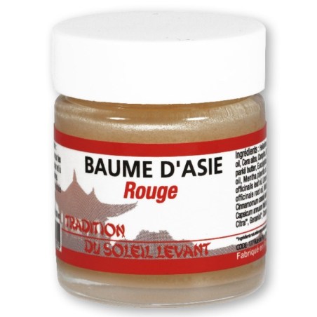 Baume d\'Asie rouge - pot de 30 ml - Tradition du Soleil Levant