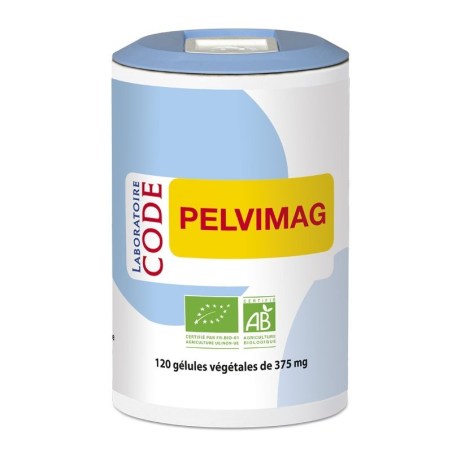 Pelvimag Bio - confort urinaire et décongestionnant pelvien - Pilulier de 120 gélules végétales - Laboratoire Code
