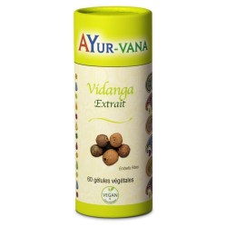 Vidanga extrait (Embelia ribes) - Pilulier de 60 gélules végétales - Ayurvana