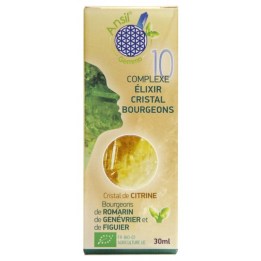 Complexe N°10 - Élixir de citrine et bourgeons de romarin, genévrier, figuier Bio - 30 ml - Ansil 2026