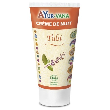 Crème de nuit BIO au Tulsi - Tube de 75 ml - Ayurvana - 2022