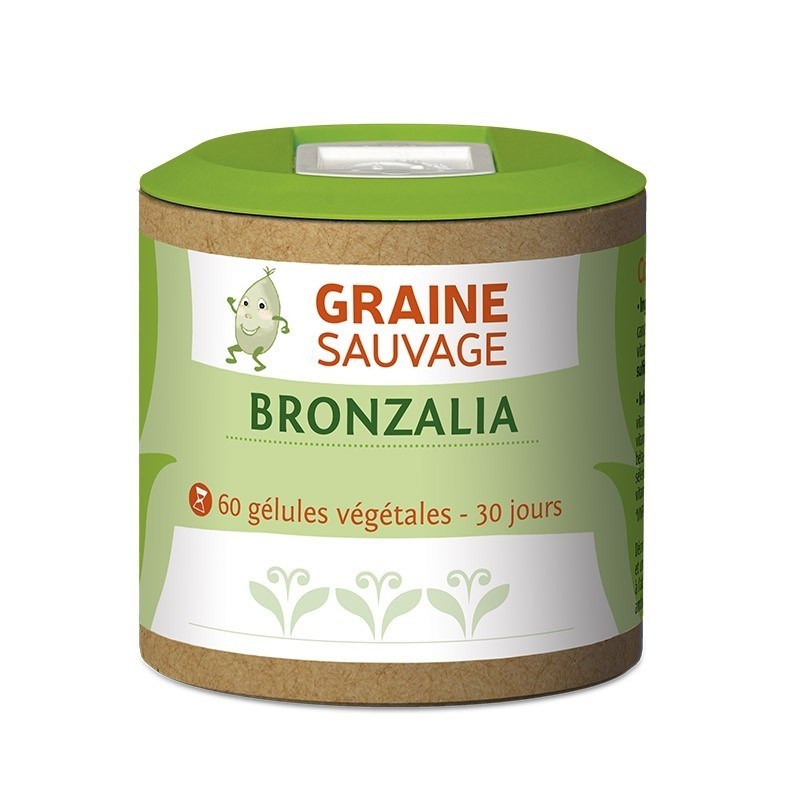 Bronzalia - Pilulier de 60 gélules végétales - Graine Sauvage