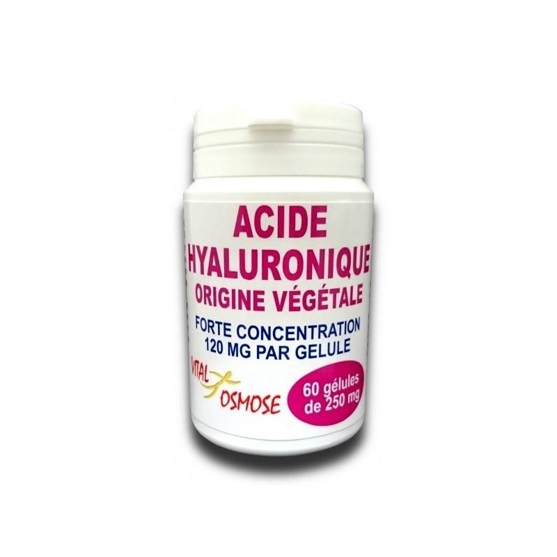 Acide hyaluronique - forte concentration 120 mg - 60 gélules - Vital Osmose
