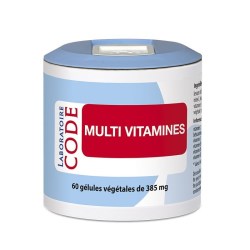 Multi Vitamines - 60 gélules végétales - Laboratoire CODE - 2021