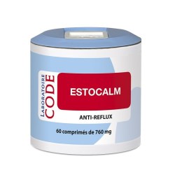 Estocalm Anti-reflux - Pilulier de 60 comprimés de 760 mg - Laboratoire Code - 2022