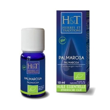 Palmarosa (Cymbopogon martinii) Bio - Huile essentielle 10 ml - Herbes et traditions