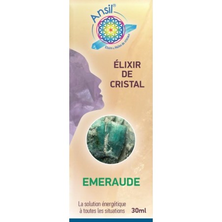 Étui Émeraude - Élixir de Cristaux - 30 ml - Ansil Étui Émeraude - Élixir de Cristaux - 30 ml - Ansil