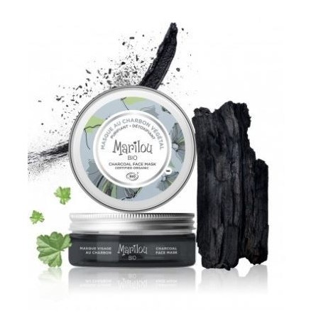 Masque Purifiant et Détoxifiant au Charbon Végétal Bio - Pot de 75 ml - Marilou Bio