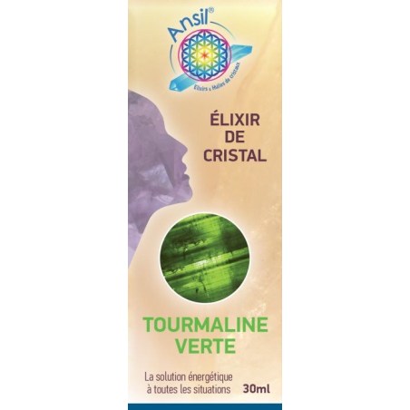 Étui Tourmaline verte - Élixir de Cristaux - 30 ml - Ansil