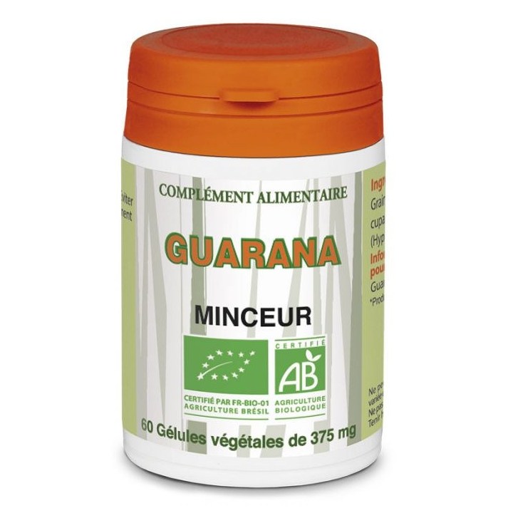 Guarana bio – 60 gélules végétales – Laboratoire Brasil
