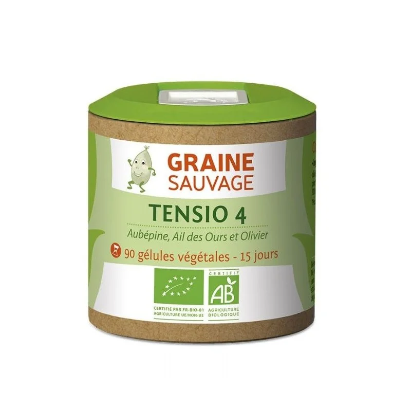 Tensio 4 Bio - 90 gélules végétales - Graine Sauvage - 2022