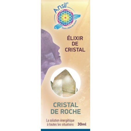 Étui Cristal de roche - Élixir de Cristaux - 30 ml - Ansil 