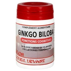 Ginkgo Biloba - Pilulier de 60 gélules végétales - Tradition du Soleil Levant