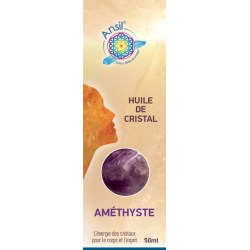 Étui Améthyste - Huile de cristal - 50 ml - Ansil