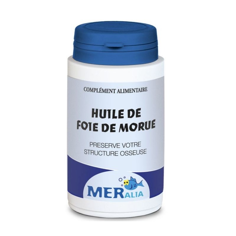 Huile de Foie de Morue - Pilulier de 90 capsules molles - Meralia 2024