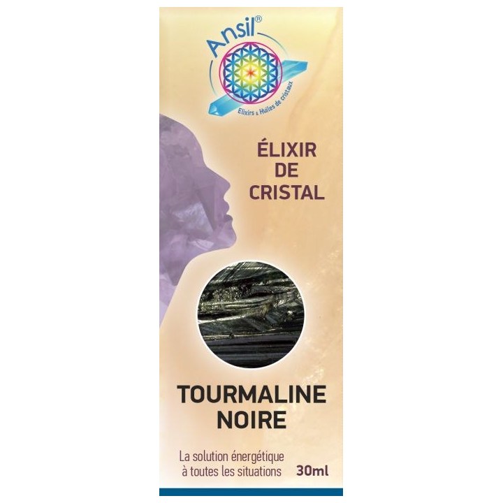 Tourmaline noire - Élixir de Cristal - 30 ml - Ansil