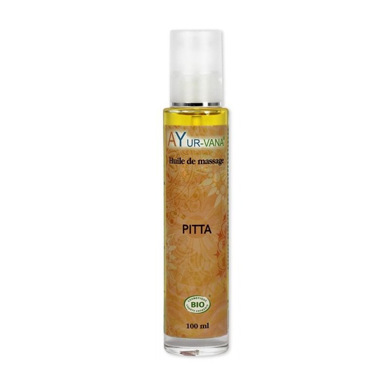 Huile de Massage Bio Pitta - flacon de 100 ml - Ayurvana