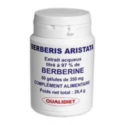Extrait de Berberis Aristata titré à 97% de Berbérine - 60 gélules - Vital Osmose