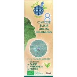 Complexe N°8 - Élixir d'Aigue-Marine et bourgeons de Cassis, Aubépine, Figuier Bio - 30 ml - Ansil 2024
