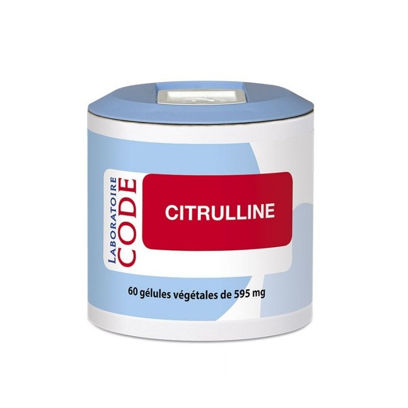 Citrulline - 60 gélules végétales - Laboratoire Code - 2021