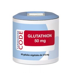 Glutathion réduit (L-Glutathion) - 60 gélules végétales - Laboratoire CODE - 2022