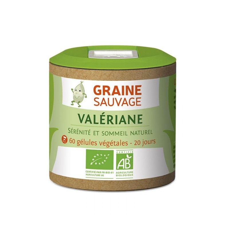 Valériane Bio - 60 gélules végétales - Graine Sauvage - 2021