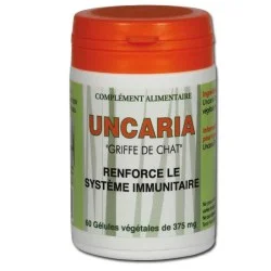 Uncaria "Griffe de chat" - Pilulier de 60 gélules végétales - Laboratoire Brasil