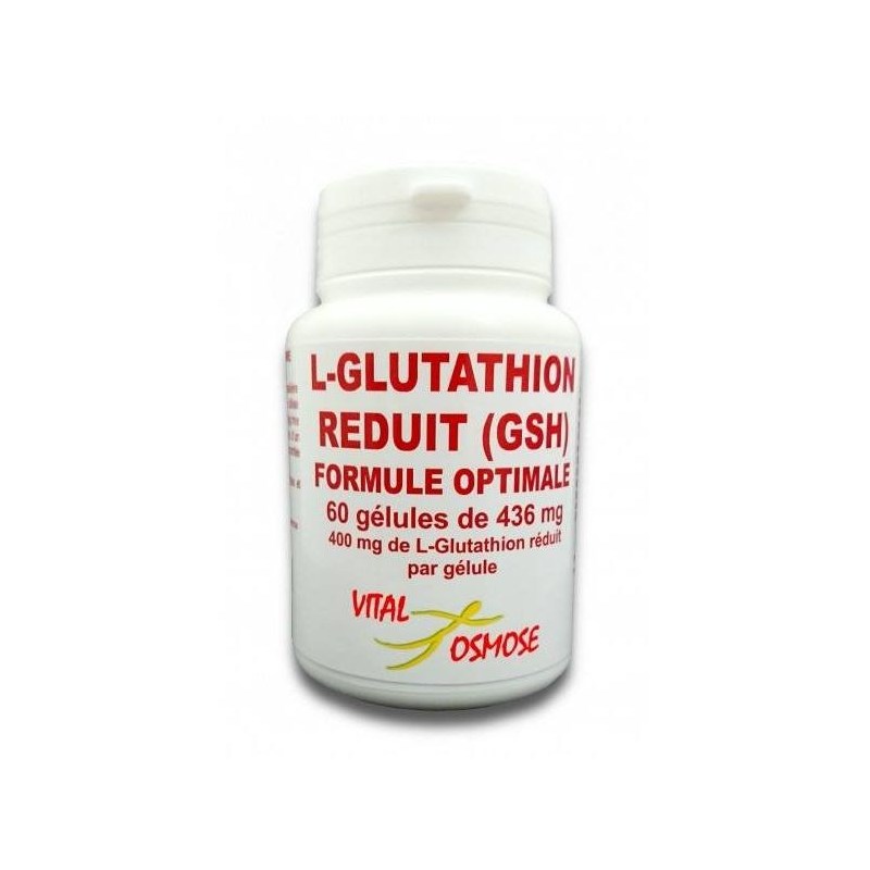 L-Glutathion réduit 400 mg - 60 gélules - Vital Osmose