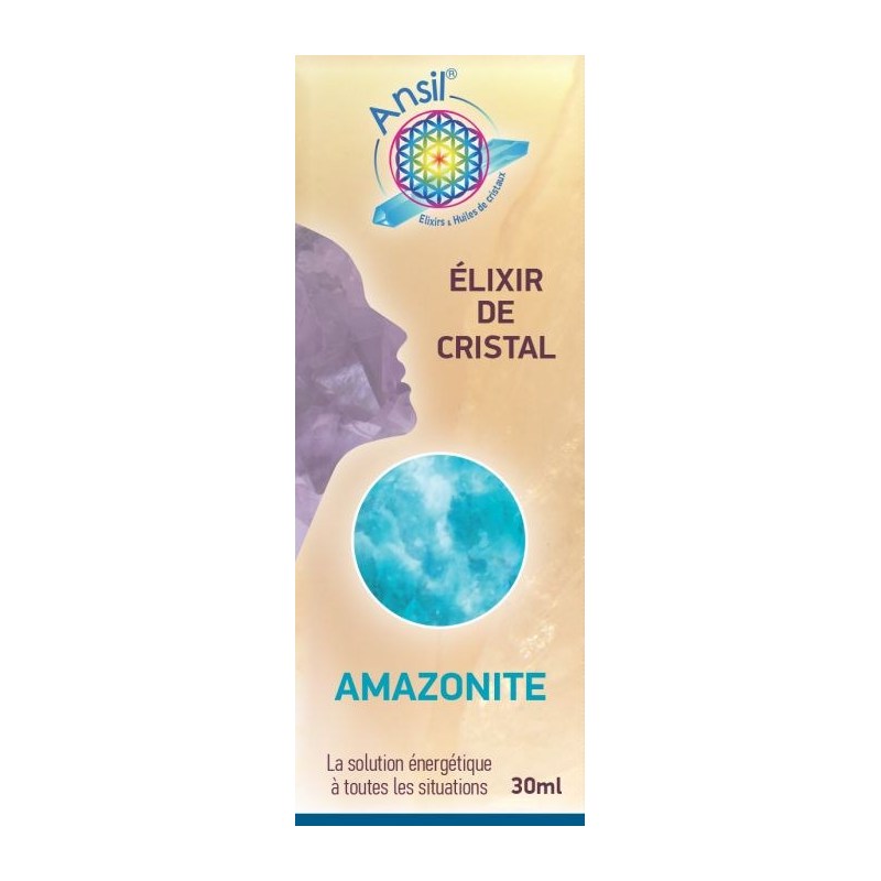 Étui Amazonite - Élixir de Cristaux - 30 ml - Ansil 