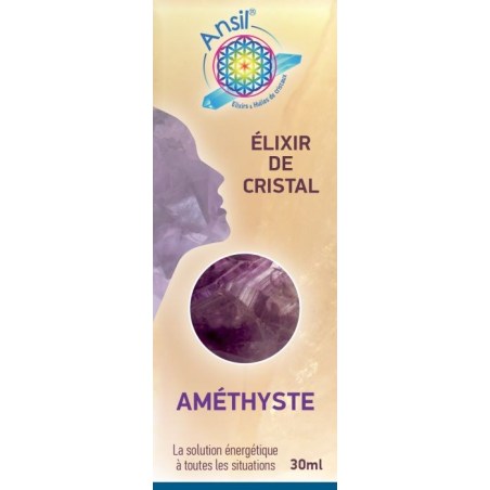 Étui Améthyste - Élixir de Cristaux - 30 ml - Ansil Étui Améthyste - Élixir de Cristaux - 30 ml - Ansil