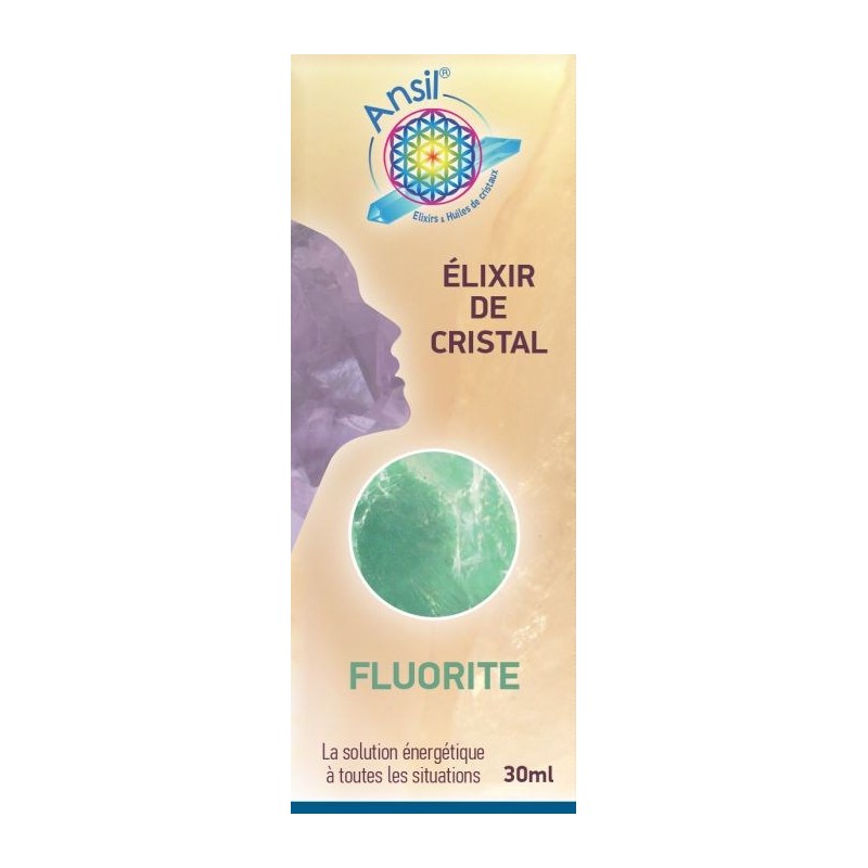 Étui Fluorite - Élixir de Cristaux - 30 ml - Ansil 