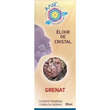 Étui Grenat - Élixir de Cristaux - 30 ml - Ansil - 2022