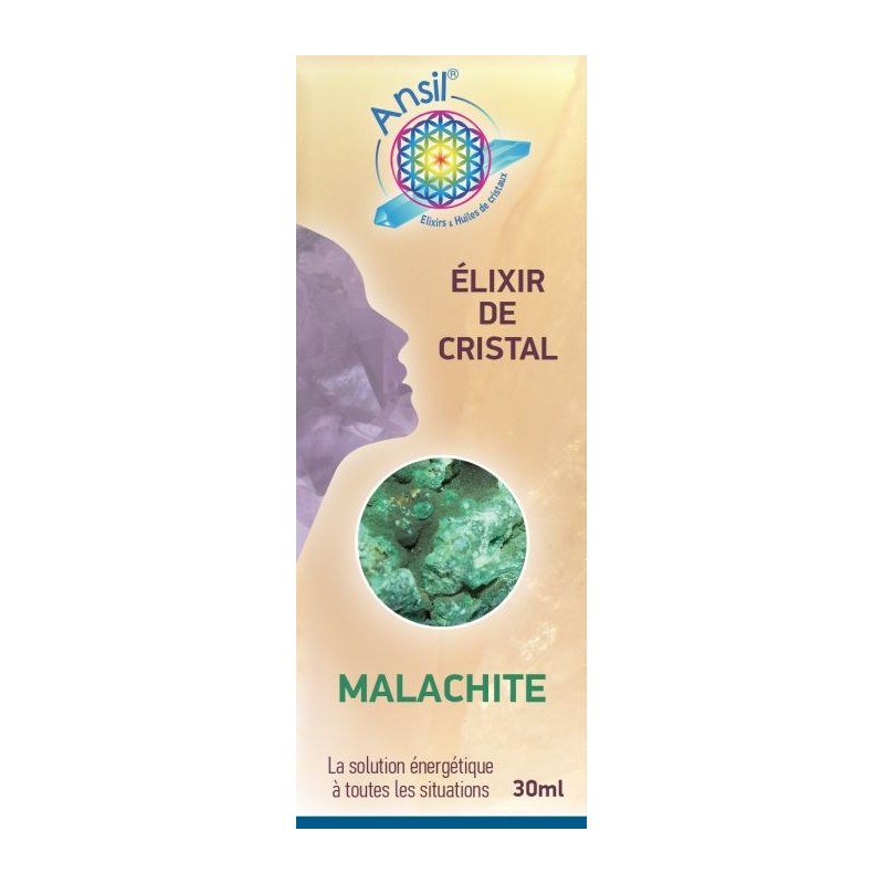 Étui Malachite - Élixir de Cristaux - 30 ml - Ansil