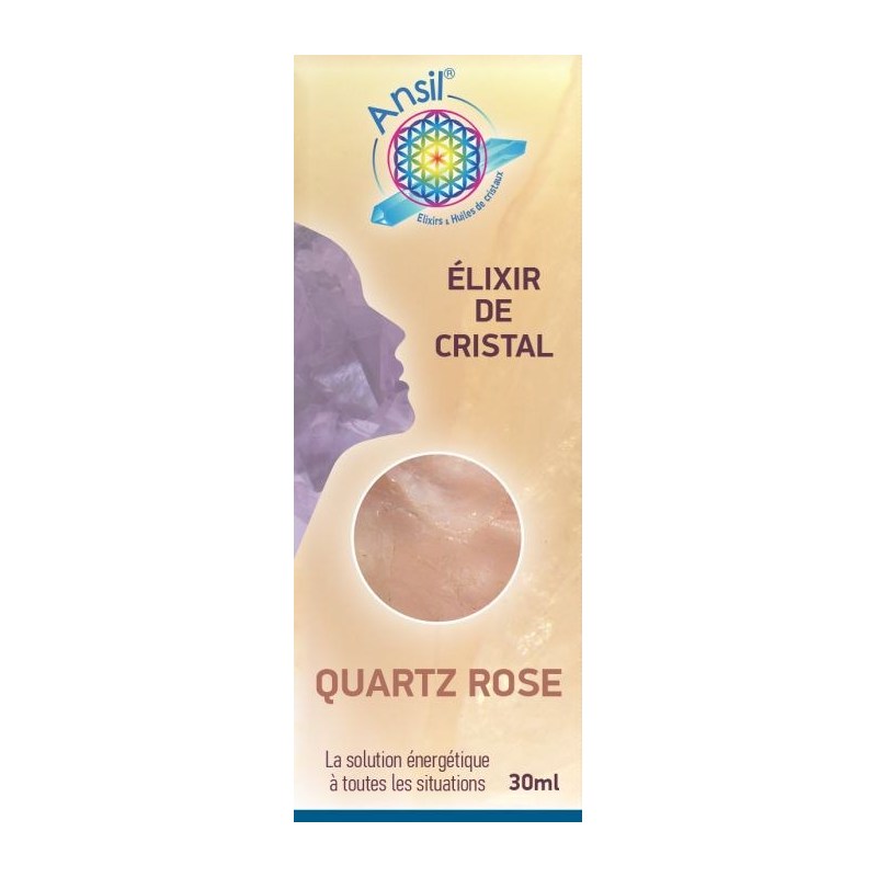 Étui Quartz rose - Élixir de Cristaux - 30 ml - Ansil