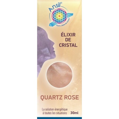 Étui Quartz rose - Élixir de Cristaux - 30 ml - Ansil