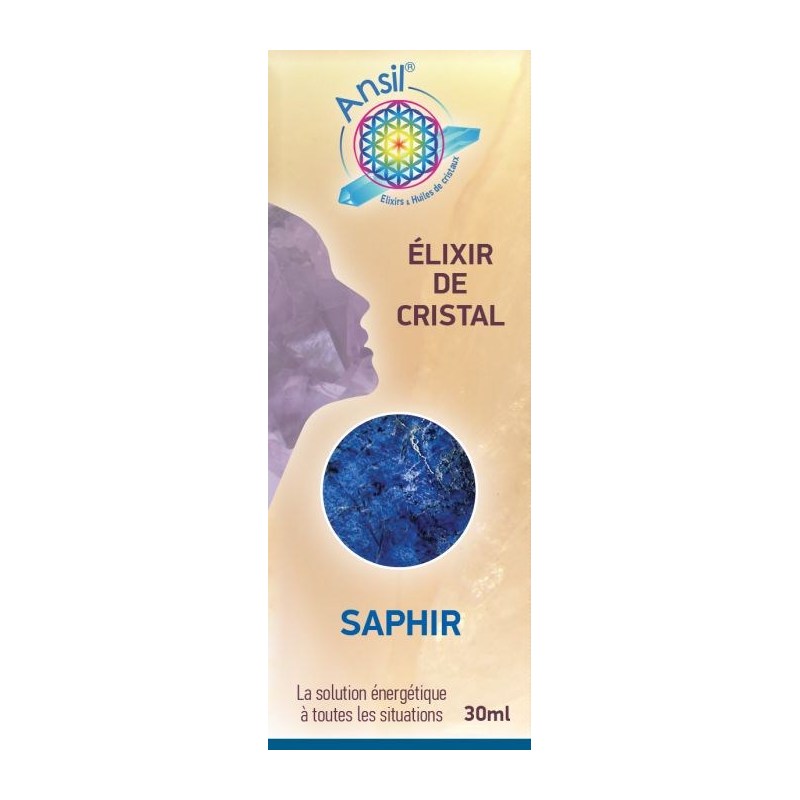 Étui Saphir - Élixir de Cristaux - 30 ml - Ansil 