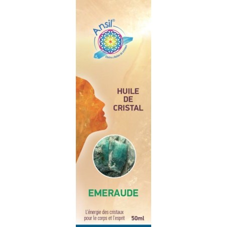 Étui Émeraude - Huile de cristaux - 50 ml - Ansil