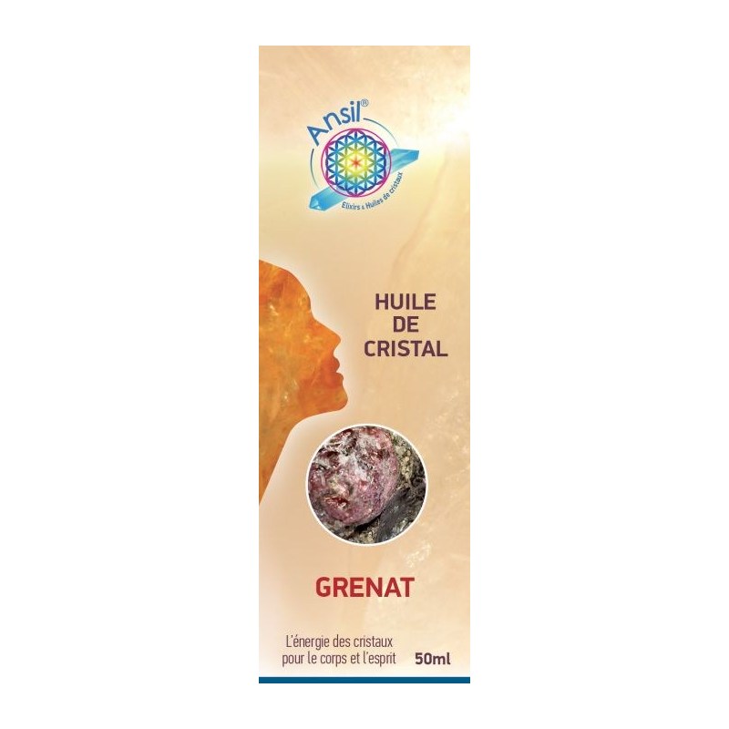 Étui Grenat - Huile de cristal - 50 ml - Ansil - 2022