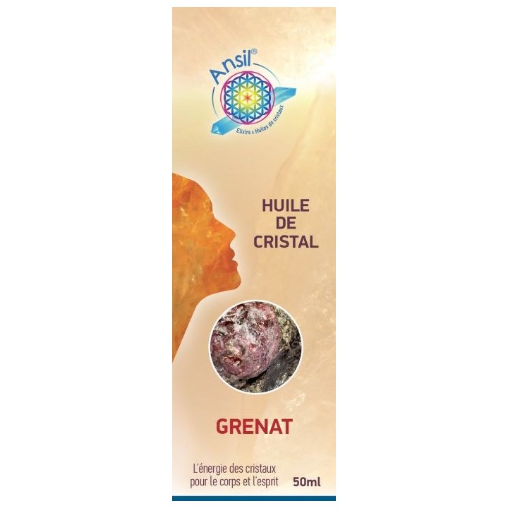 Grenat – Huile de cristal – 50 ml – Ansil