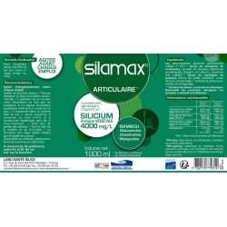 Notice SILAMAX 4000 MG/L Energie Articulaire - 1000 ml - Labo Santé Silice