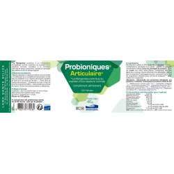 Notice Probioniques® Articulaire - 120 gélules - Labo Santé Silice