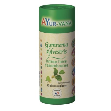 Gymnema Sylvestris - Pilulier de 60 gélules végétales - Ayurvana