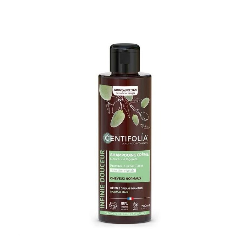 Shampoing cheveux normaux protéines d\'amandes douce / camélia - 200 ml - Centifolia