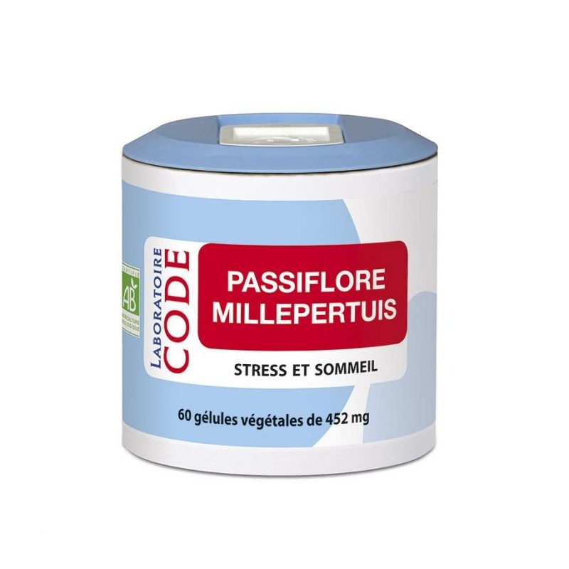 Passiflore Millepertuis - 60 gélules végétales - Laboratoire Code