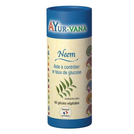 Neem - Pilulier de 60 gélules végétales - Ayurvana