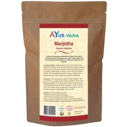 Notice Poudre de Manjistha (Garance indienne) certifié bio - 100 g - Ayurvana