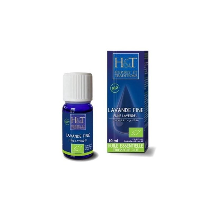 Lavande fine (Lavandula angustifolia) Bio - Huile essentielle - 10 ml - Herbes et Traditions