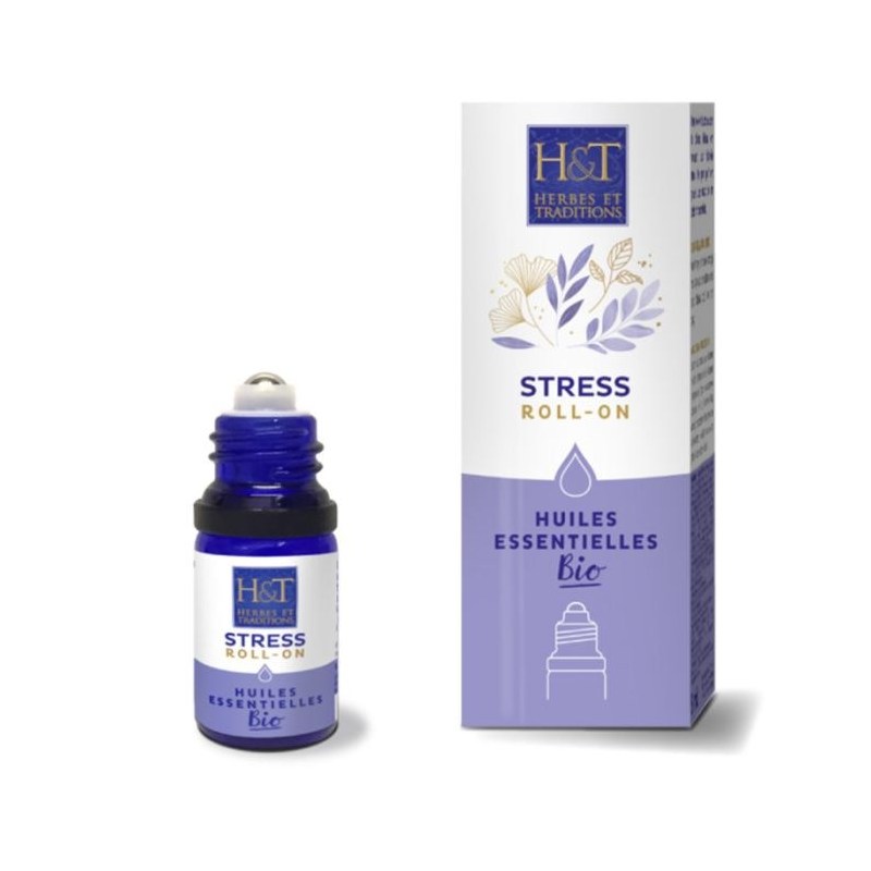 Roll on Stress certifié bio - 5 ml - Herbes et traditions